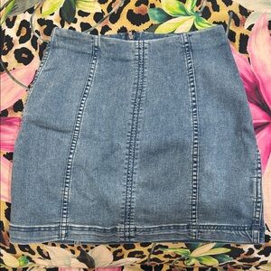 Free People Denim Blue Women's Skirt